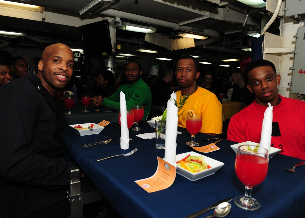 USS Theodore Roosevelt October birthday dinner