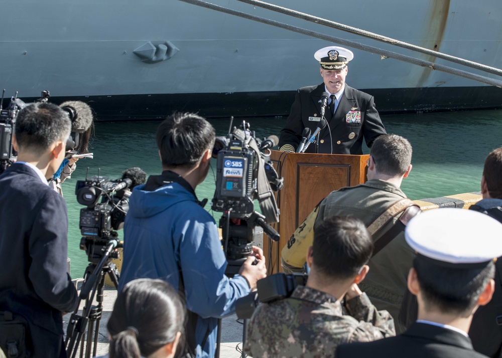 USS Ronald Reagan action