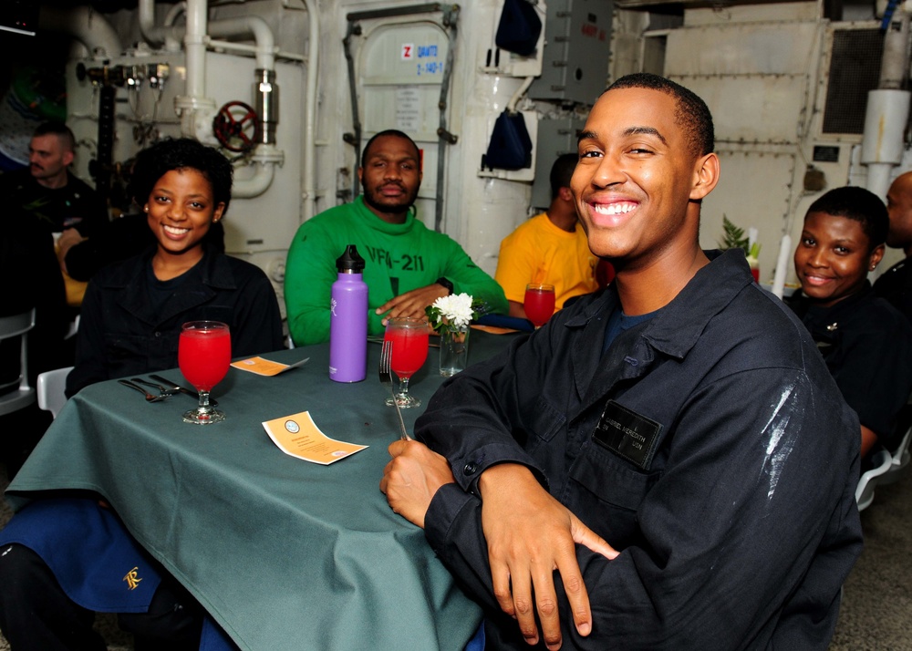 USS Theodore Roosevelt October birthday dinner