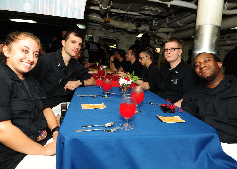 USS Theodore Roosevelt October birthday dinner