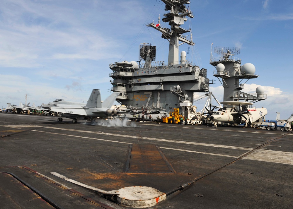 USS Theodore Roosevelt action