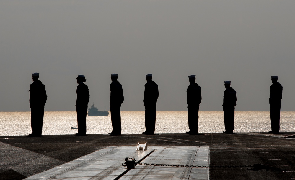 USS Ronald Reagan action