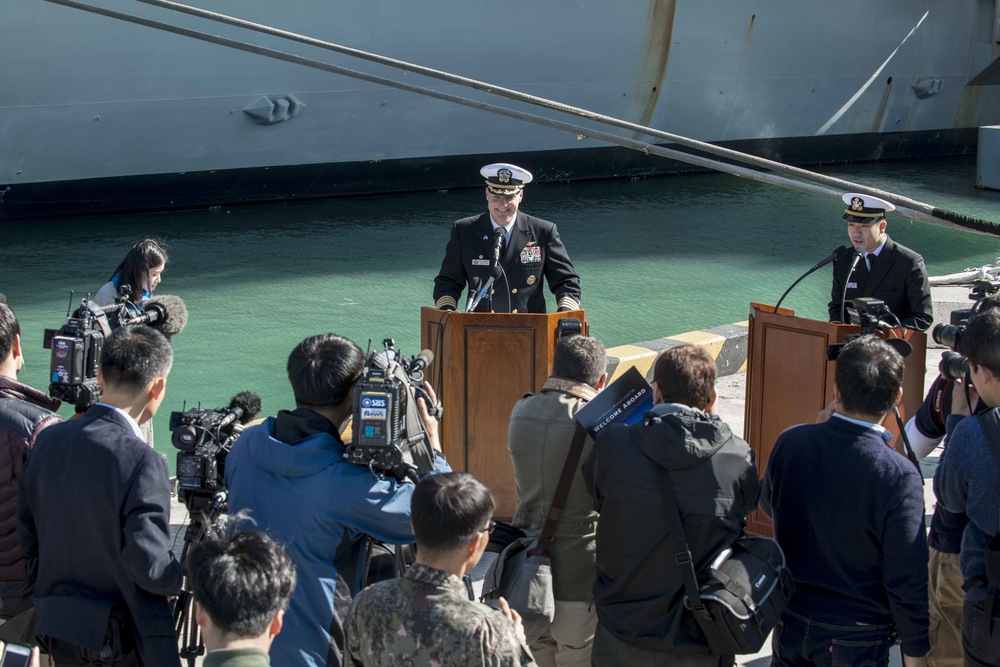 USS Ronald Reagan action