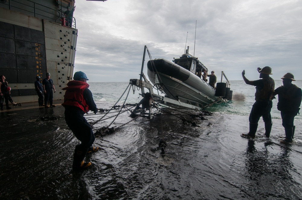 USS New York action