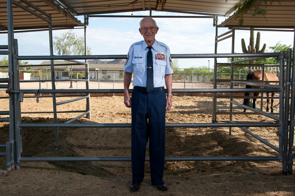 Retired Chief Master Sgt. Harold Bergbower