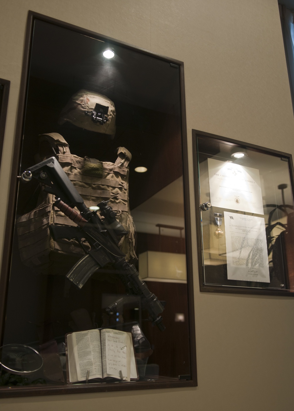 Display Case at Axelson Building of Pacific Beacon