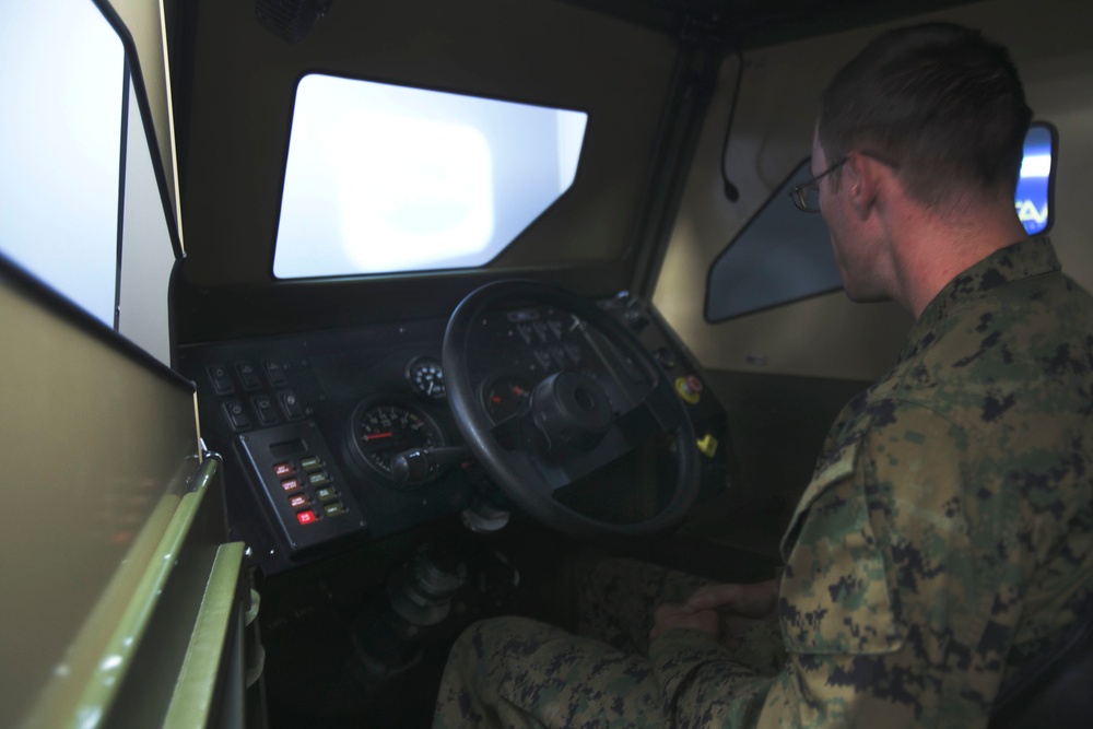 Marines drive through heavy snowfall and harsh winds to obtain tactical licenses