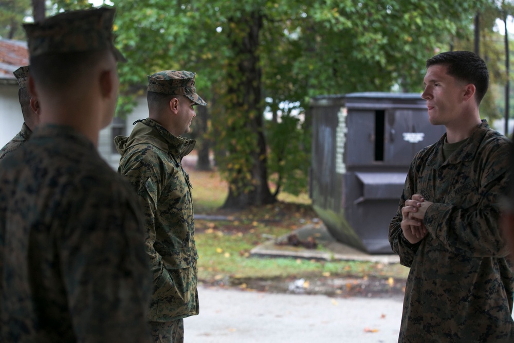 Marines drive through heavy snowfall and harsh winds to obtain tactical licenses