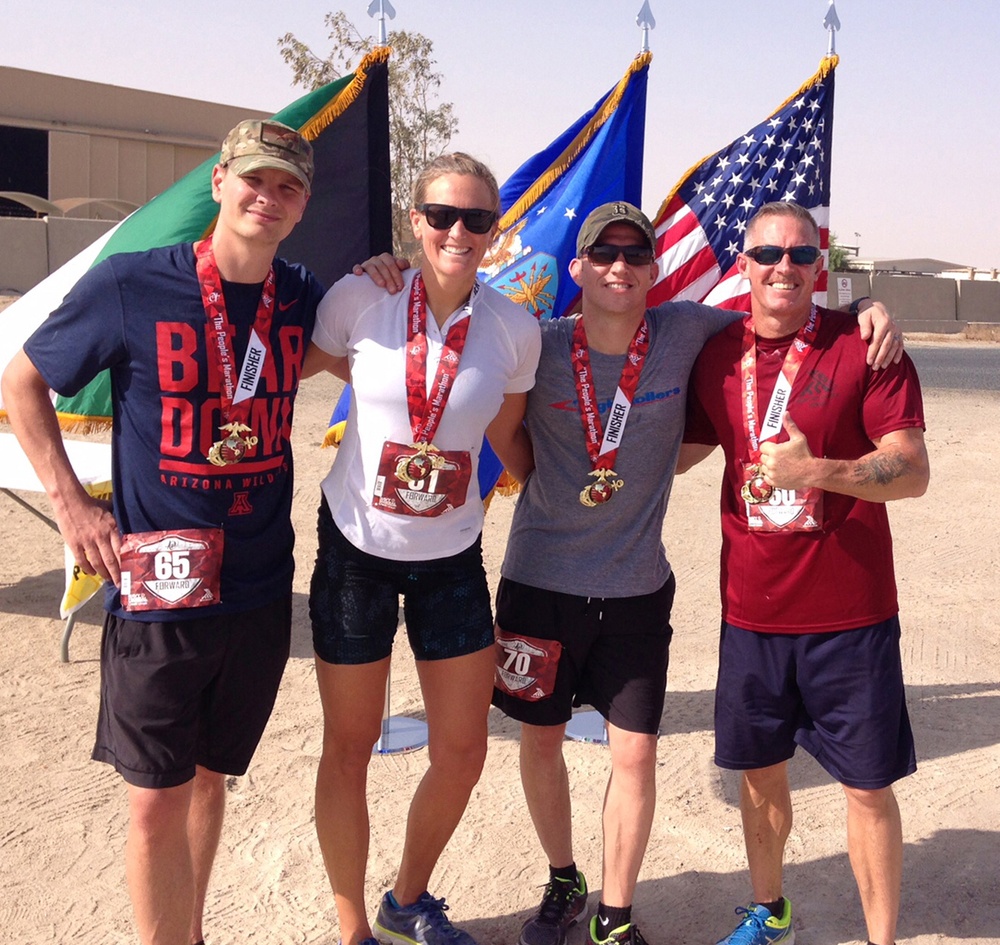 Deployed High Rollers compete in deployed Marine Corps Marathon Forward