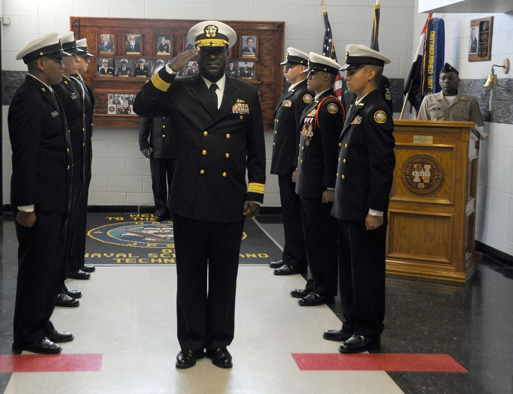 NSTC commander visits East Aurora High School