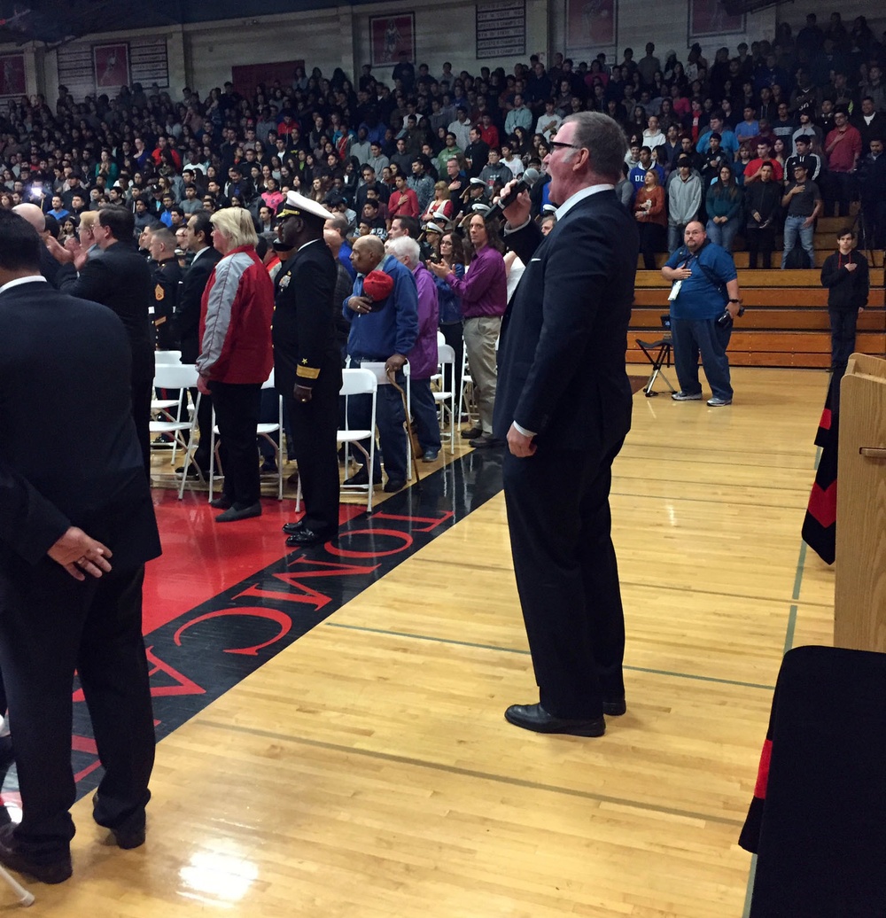 NSTC commander visits East Aurora High School