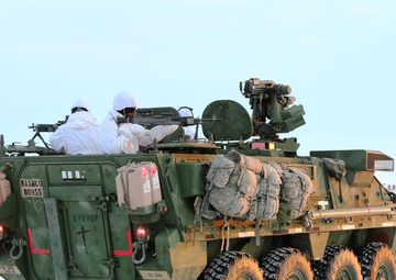 Strykers above the Arctic Circle