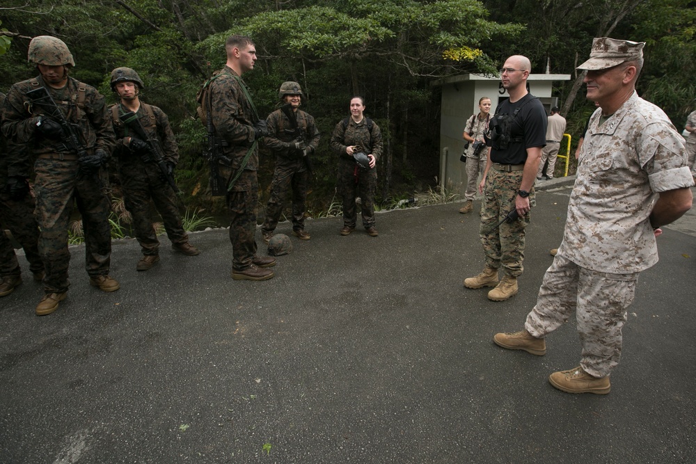 Maj. Gen. Lukeman visits Camp Gonsalves