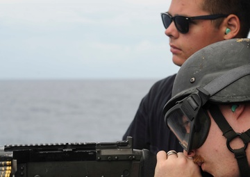 USS Theodore Roosevelt live-fire exercise