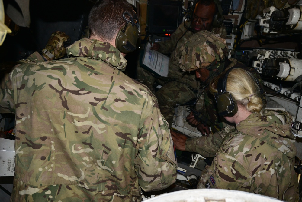 British soldiers live fire at Graf