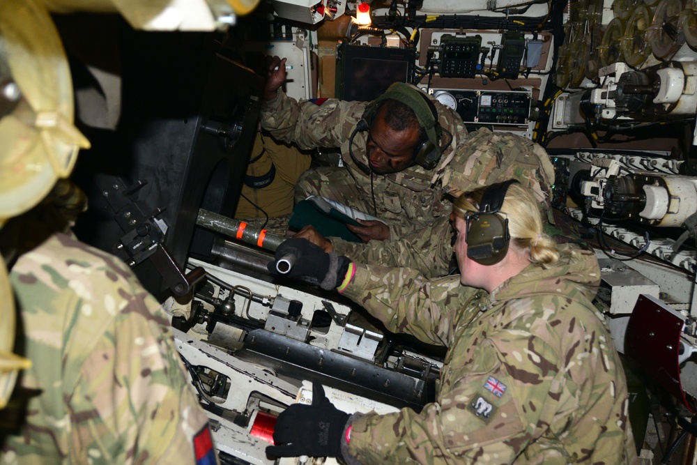 British soldiers live fire at Graf