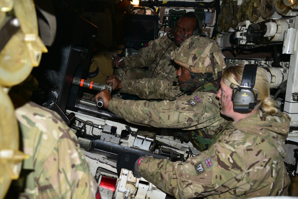 British soldiers live fire at Graf