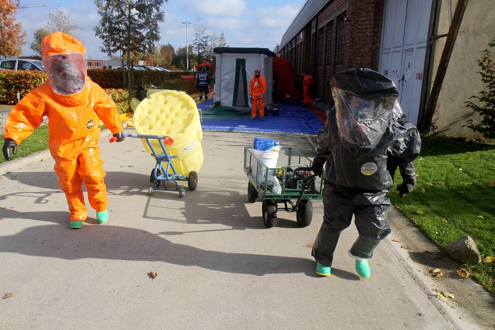 Army Reserve partners with Belgian firefighters for CBRN training