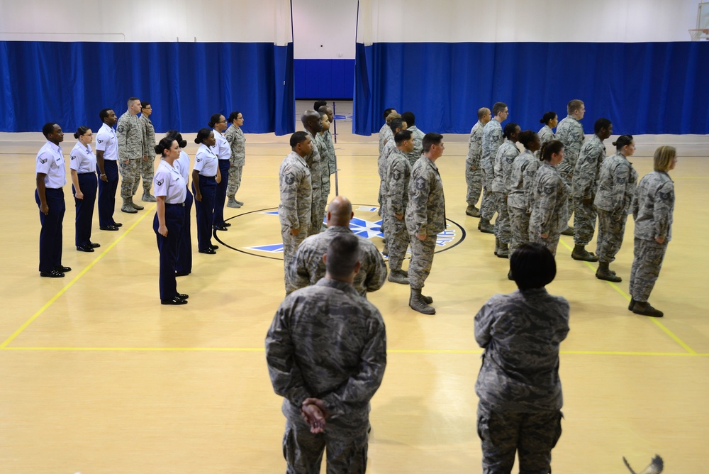 SNCOs, NCOs, Airmen compete in drill-off