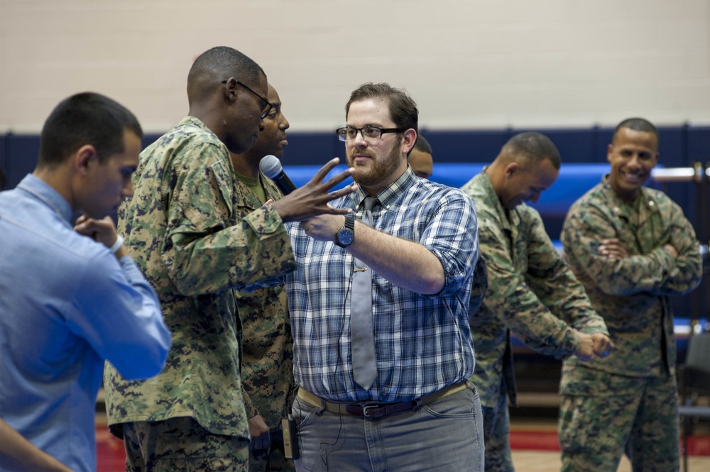 Pure Praxis group performs SAPR training at the Camp H.M. Smith Fitness Center in Hawaii.