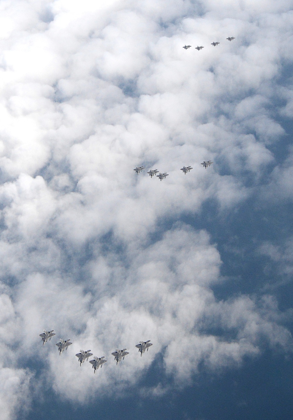 F-22 Aerial Large Formation