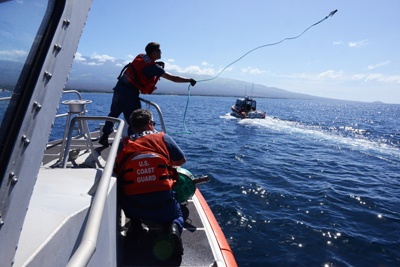 Coast Guard Station Maui conducts whale disentanglement training