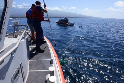 Coast Guard Station Maui conducts whale disentanglement training