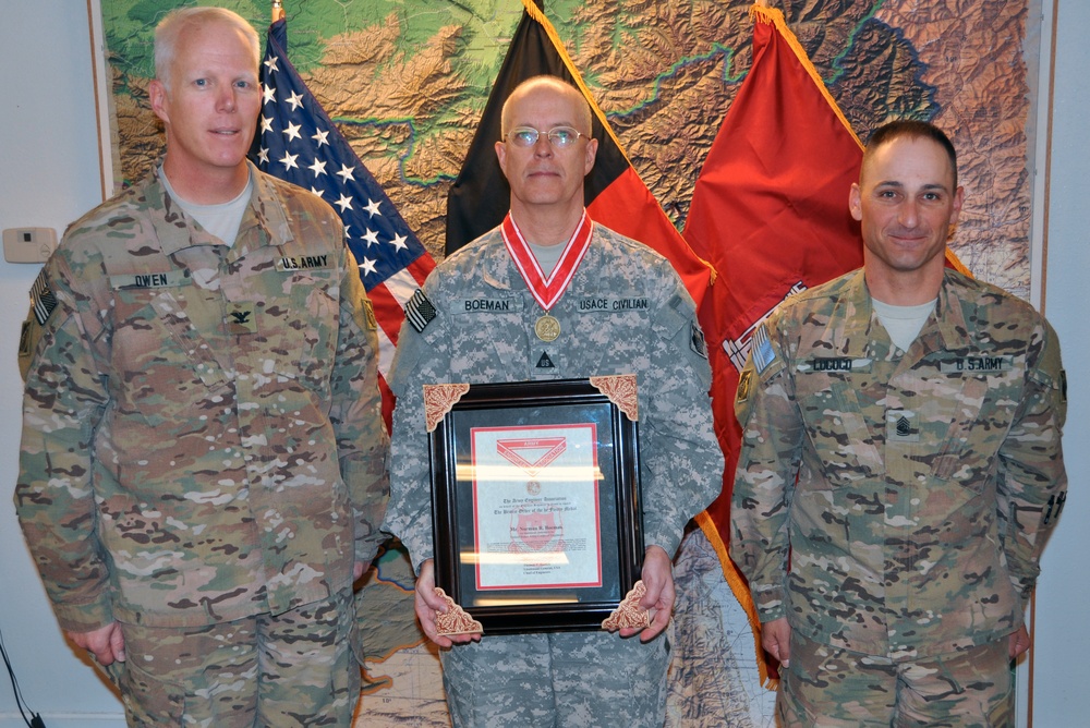 USACE TAA engineer awarded de Fleury Medal