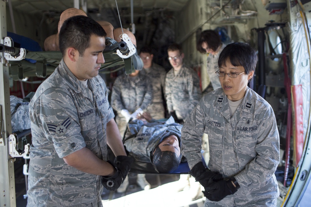 Yokota airmen partake in medevac training