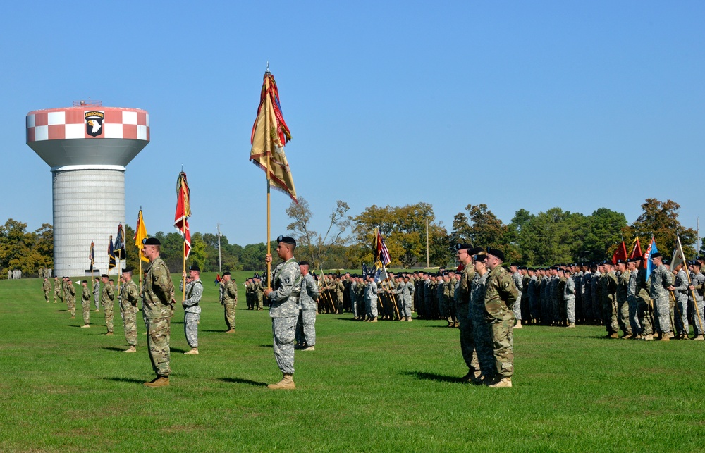 1st Brigade Combat Team 'Bastogne' change of command ceremony