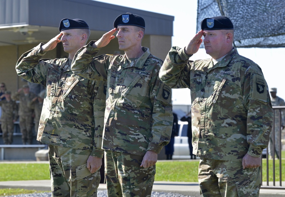 1st Brigade Combat Team 'Bastogne' change of command ceremony