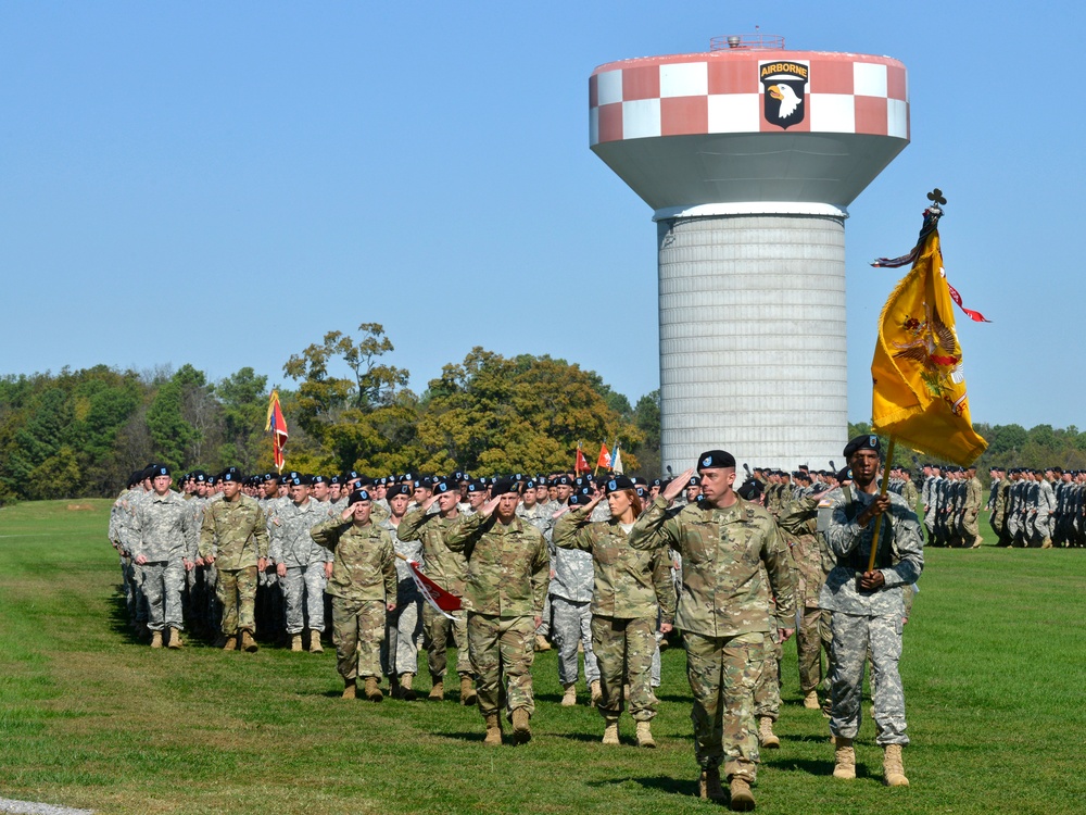 1st Brigade Combat Team 'Bastogne' change of command ceremony