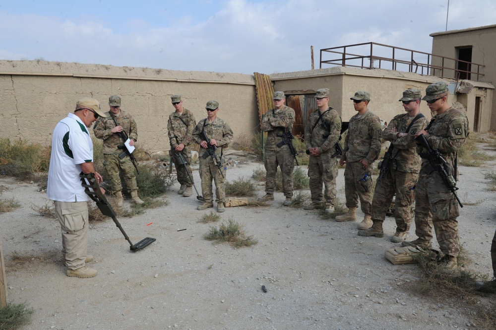 Soldiers complete CIED Training at Bagram Air Field, Afghanistan