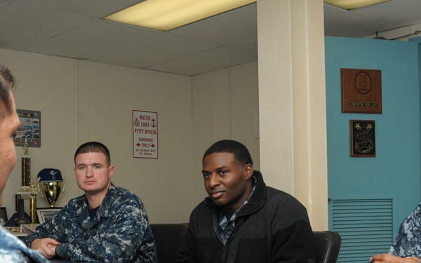 USS Abraham Lincoln Blue Jacket, Sailor and Senior Sailor of the Quarter luncheon