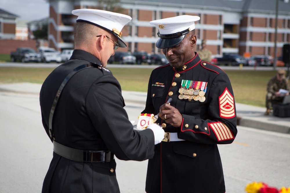 Marines with SOI-East Celebrate the 240th Marine Corps Birthday