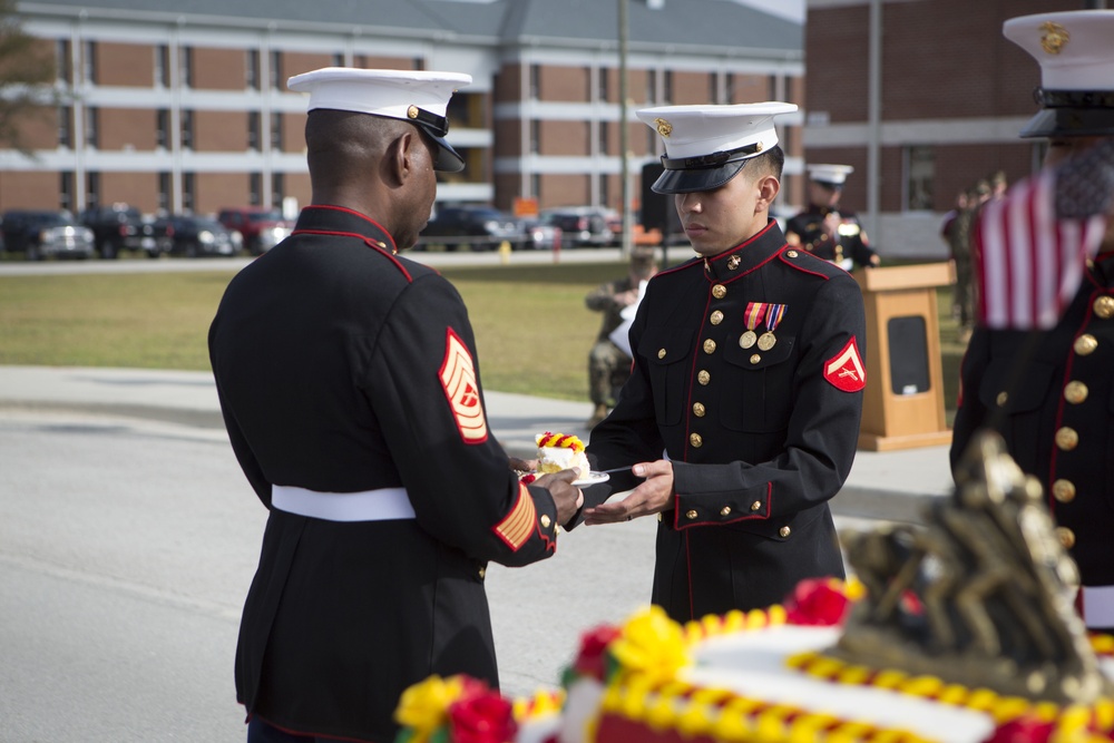 Marines with SOI-East Celebrate the 240th Marine Corps Birthday