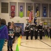 NSE Color Guard performs at Olivia Park Elementary School Veterans Day assembly