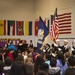 NSE Color Guard performs at Olivia Park Elementary School Veterans Day assembly