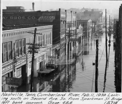 Imagery of 1939 flood on USACE Digital Library