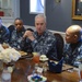 Departmental leading chief petty officers luncheon in CO's in port cabin