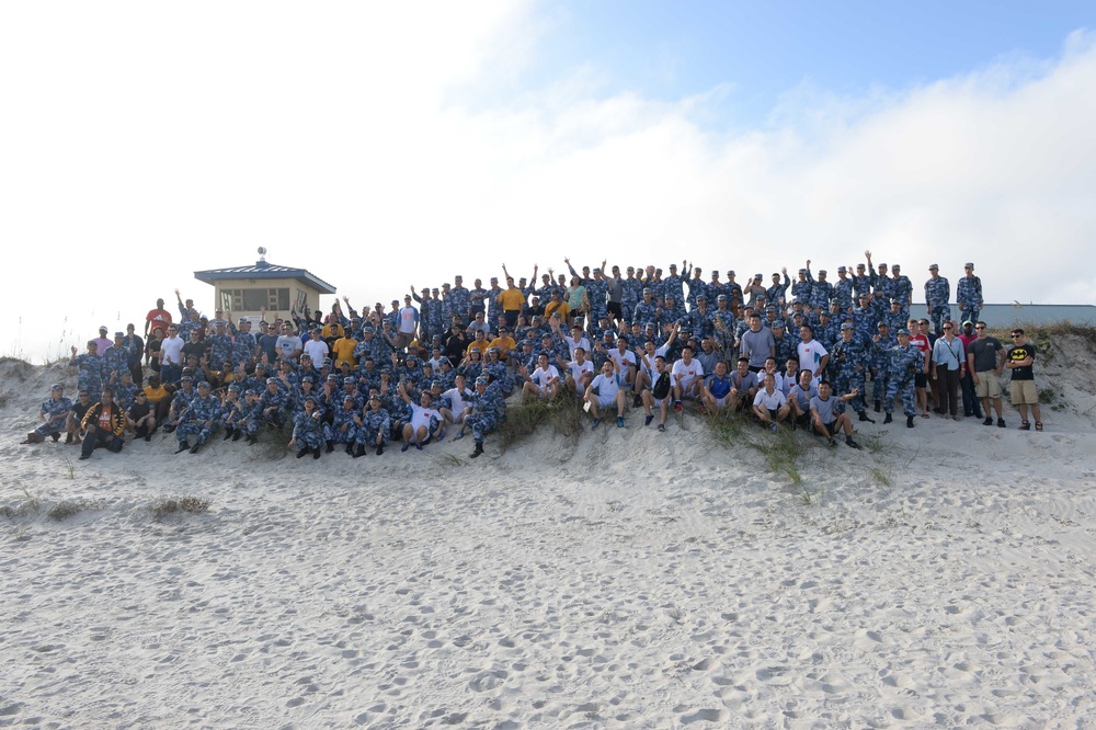 Iwo Jima and PLA(N) Sailors sports day