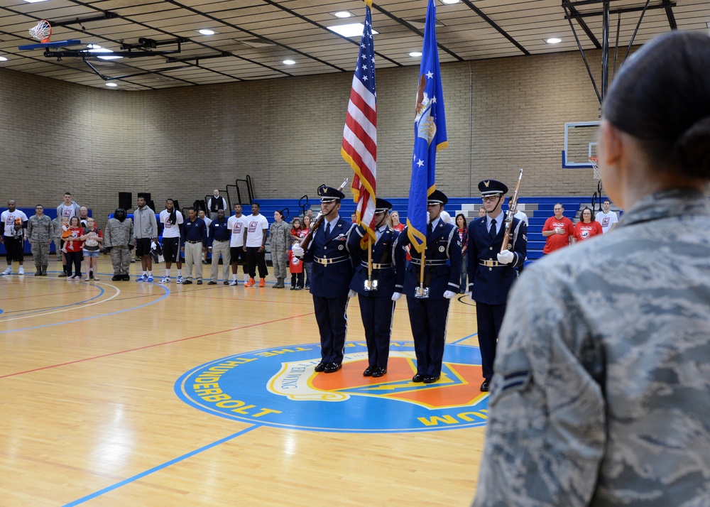 Phoenix Suns visit Luke Air Force Base