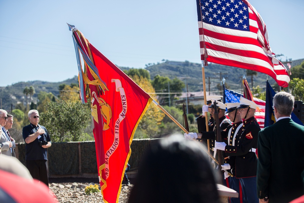 2nd Battalion, 1st Marine Regiment honors 2/1 Vietnam veterans