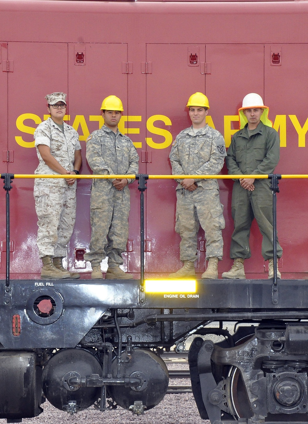 Students of the latest Railway Operations Class aboard Marine Corps Logistics Base Barstow take time out to pose for a class portrait, Nov., 3