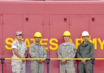 Students of the latest Railway Operations Class aboard Marine Corps Logistics Base Barstow take time out to pose for a class portrait, Nov., 3