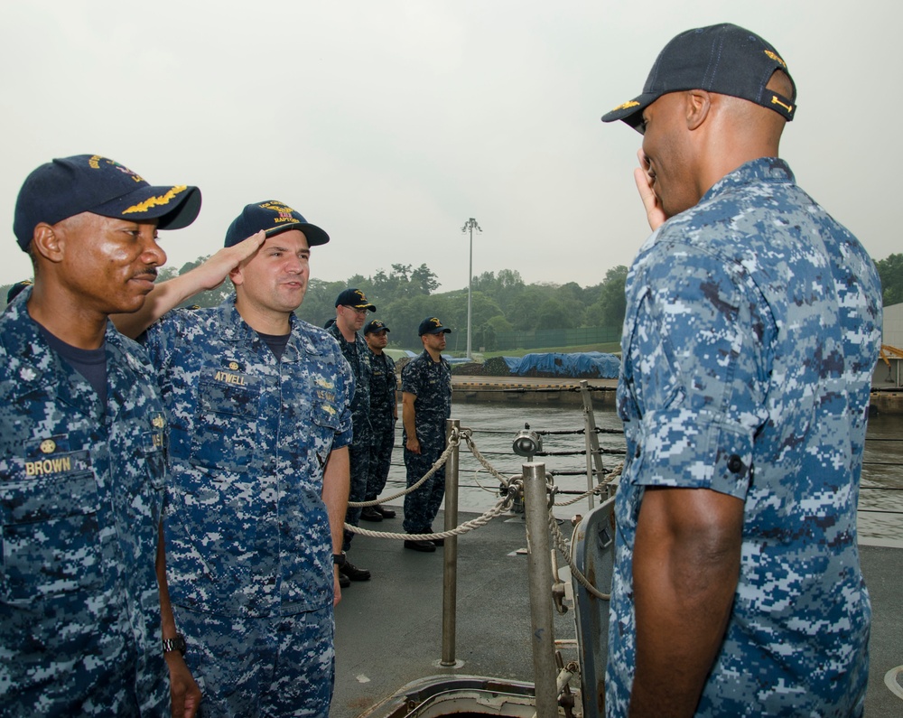 Littoral Combat Ship USS Fort Worth (LCS 3) change of command