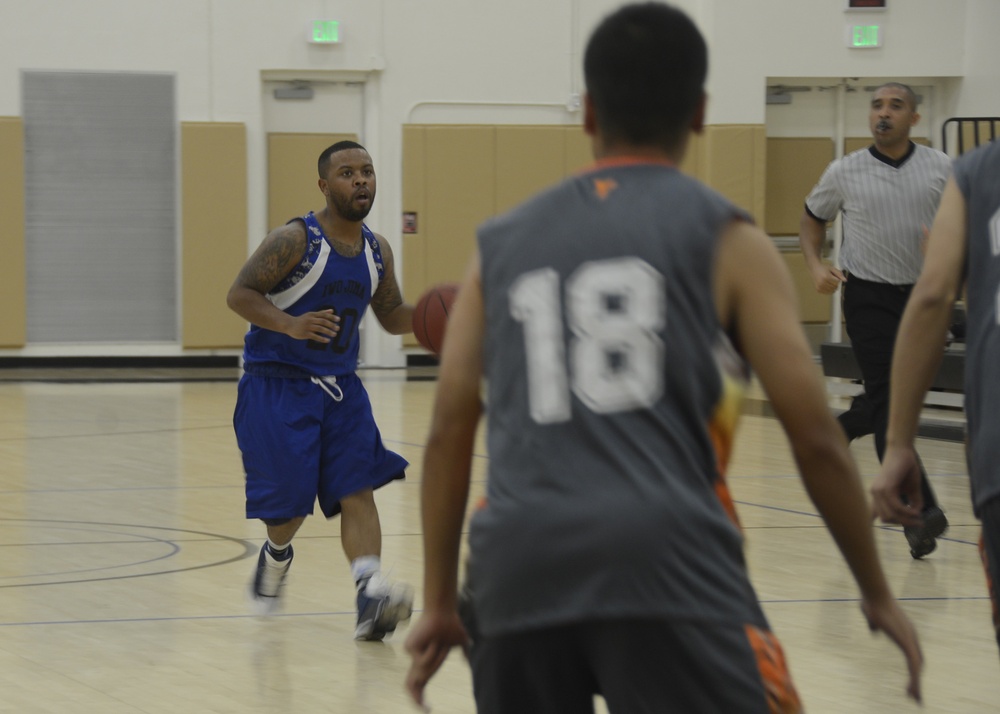 Friendly basketball game