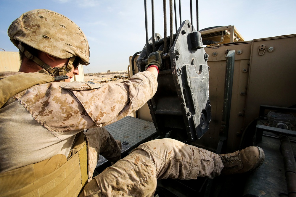 U.S. Marine engineers improve security at Camp Manion