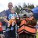 Little winner poses with Sammy the Sea Otter