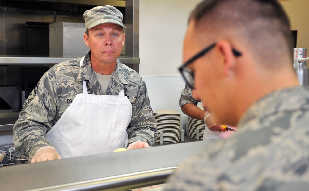 Nevada Airmen gobble up chiefs' early Thanksgiving dish